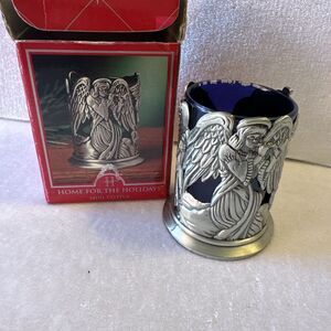 Vintage 1999 Home For The Holidays Mini Votive Candle Holder - Nativity